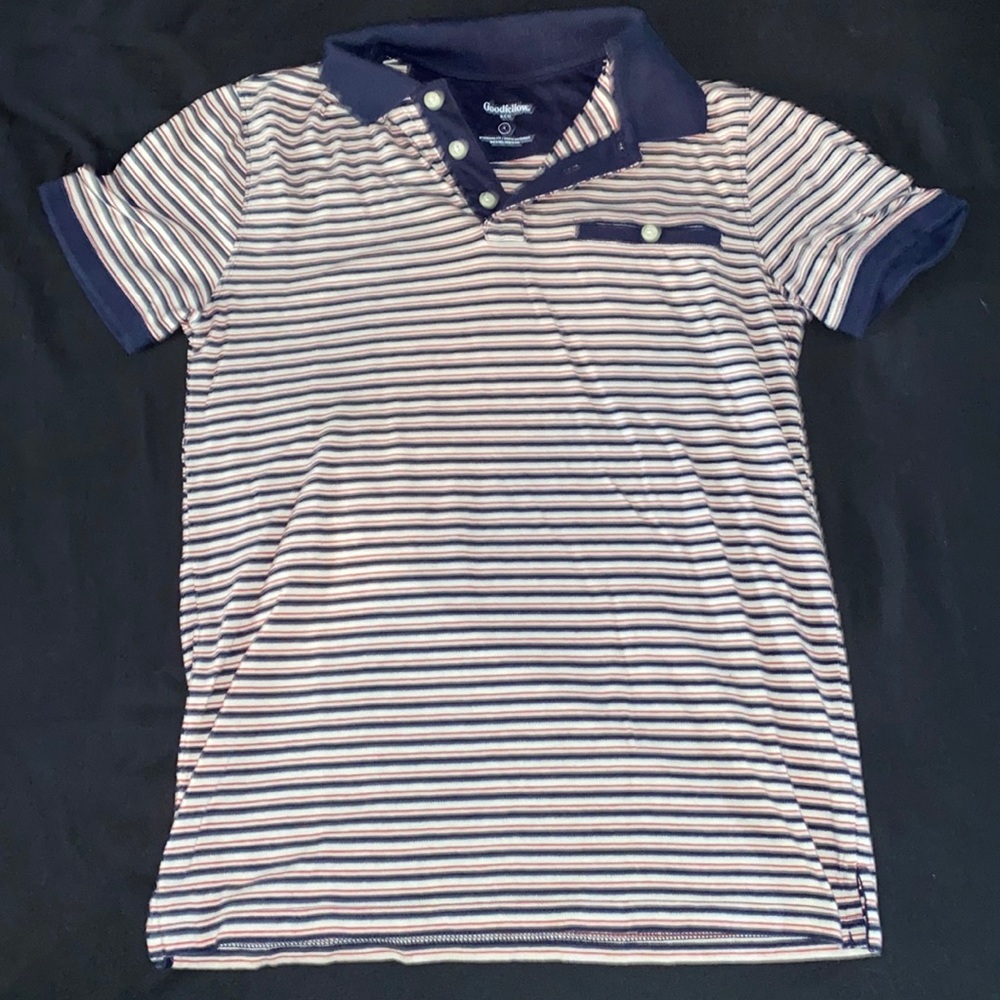 Striped Polo Tee
